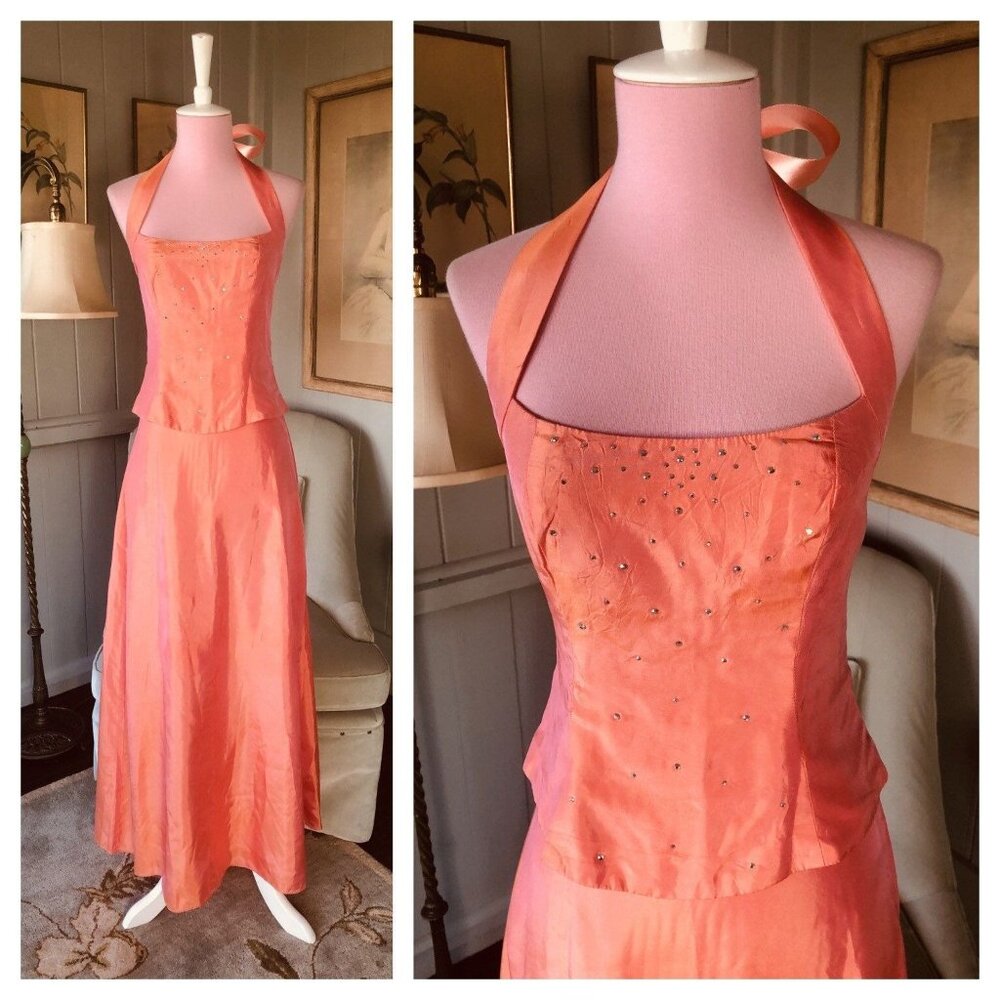 30s Style Dress, 90s Does 30s, Vintage Prom Dress, Slip Dress, 90s Dress XSmall